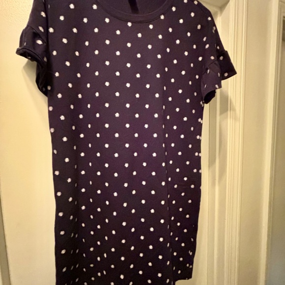 Old Navy Short Sleeve Daisy Dress Navy Blue size S EUC - Picture 2 of 4